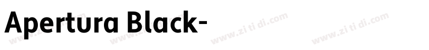 Apertura Black字体转换